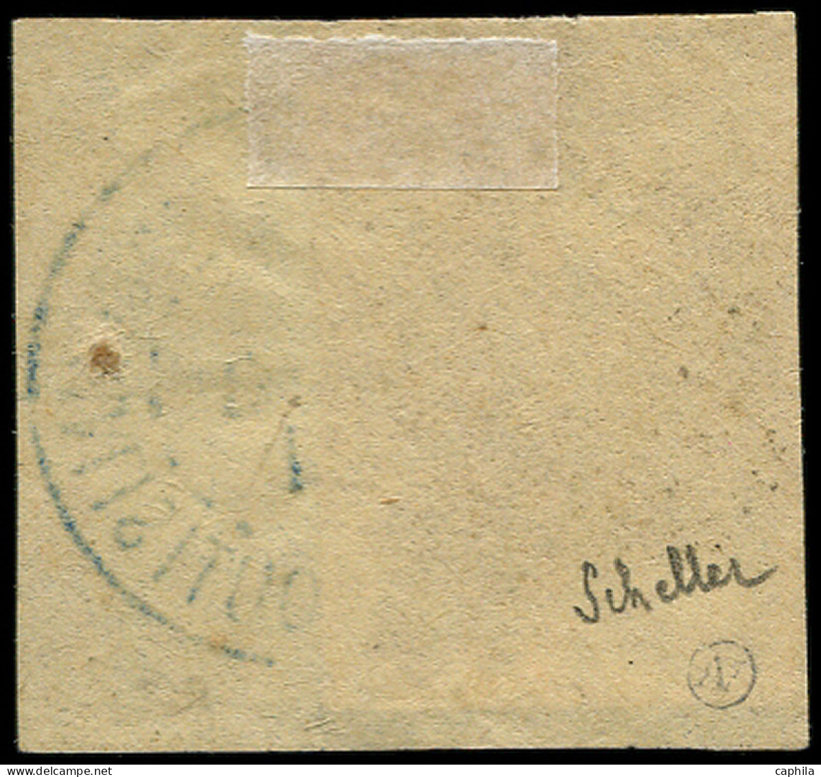 O OBOCK - Poste - 57a, Moitié De Timbre Sur Fragment, Signé - Used Stamps