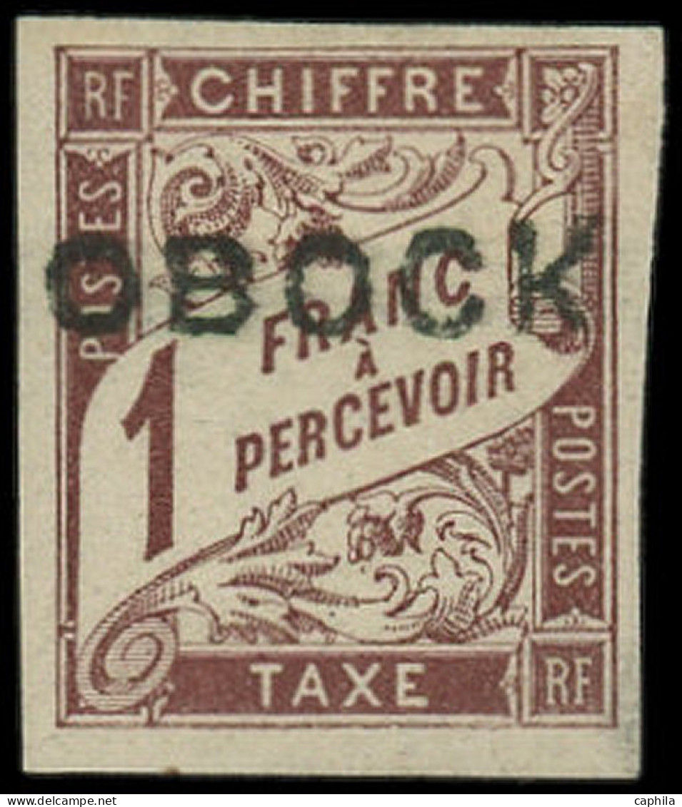 * OBOCK - Taxe - 16, Signé Brun: 1f. Marron - Unused Stamps