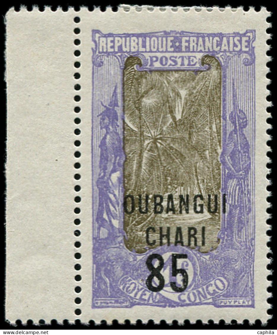 * OUBANGUI - Poste - 68a, Sans Surcharge "f", Bdf: 85 S. 1f. Violet & Brun - Ongebruikt