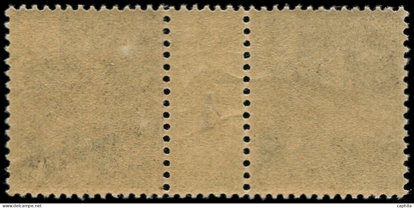** PAKHOI - Poste - 18, Paire Millésime "4", Tirage 240: 2c. Lilas-brun S. Paille - Unused Stamps