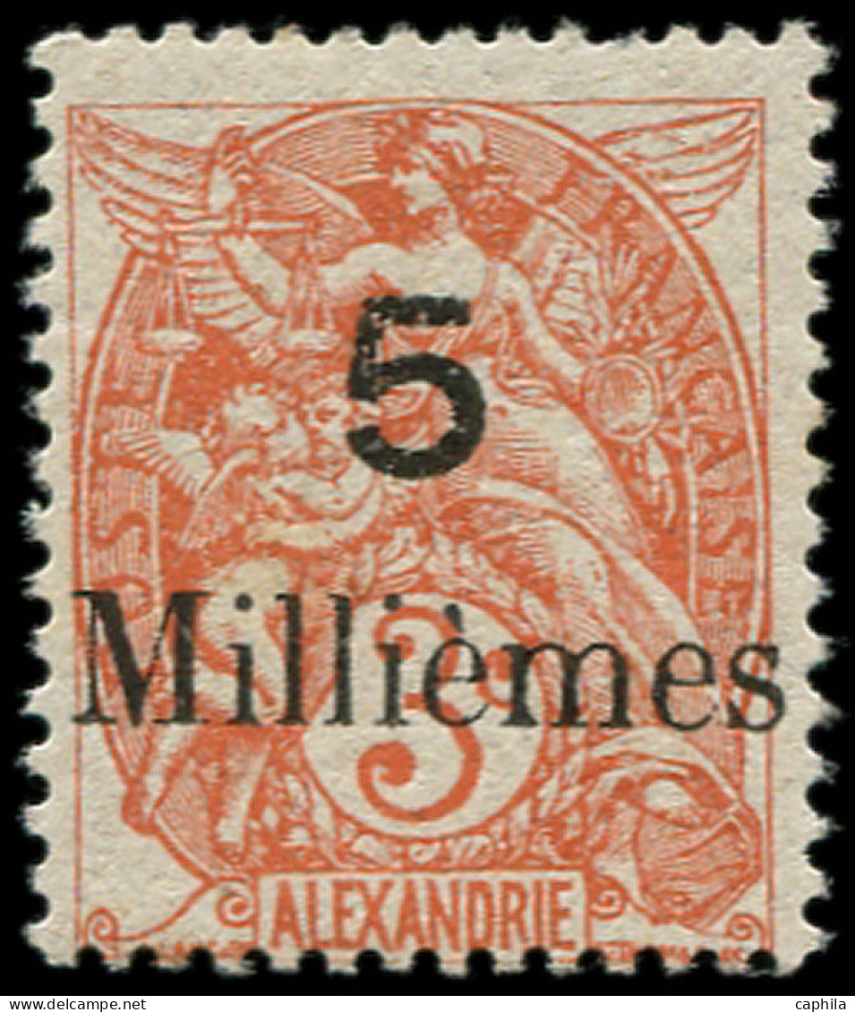 ** PORT-SAID - Poste - 38c, Erreur Sur Alexandrie, Signé Calves: 5m. S.  3c. Orange - Unused Stamps