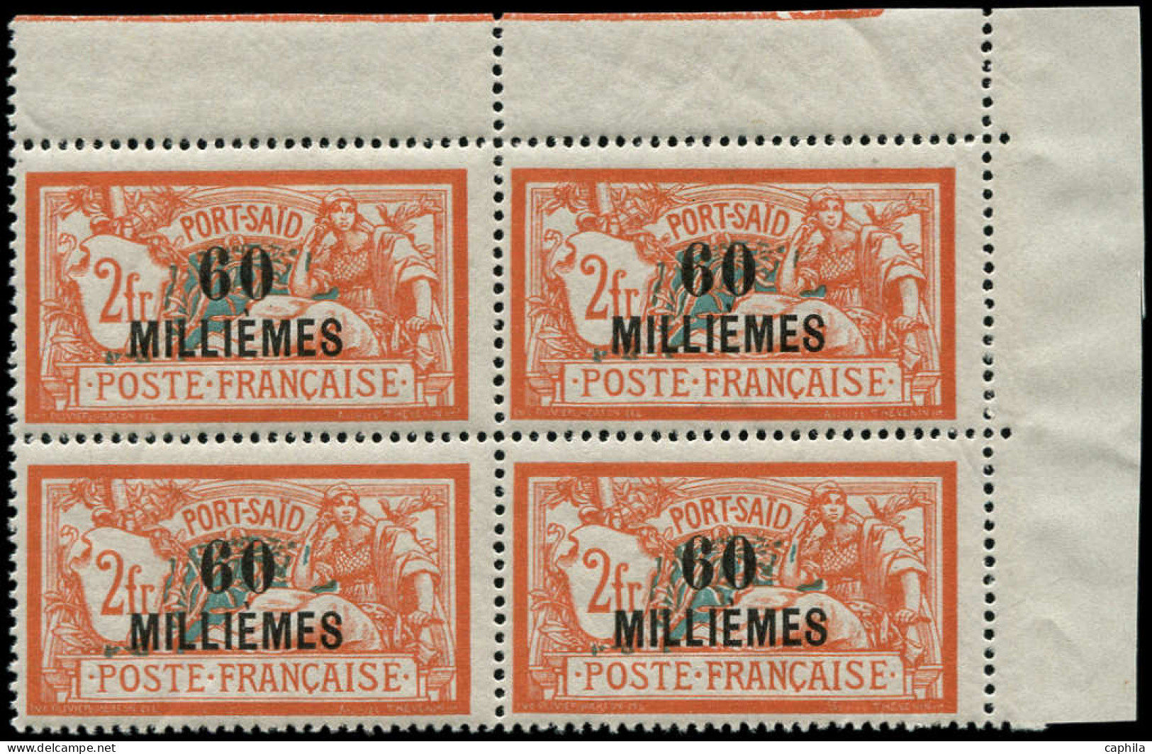 ** PORT-SAID - Poste - 59, Bloc De 4, Cdf: 60m. S. 2f. Merson - Unused Stamps