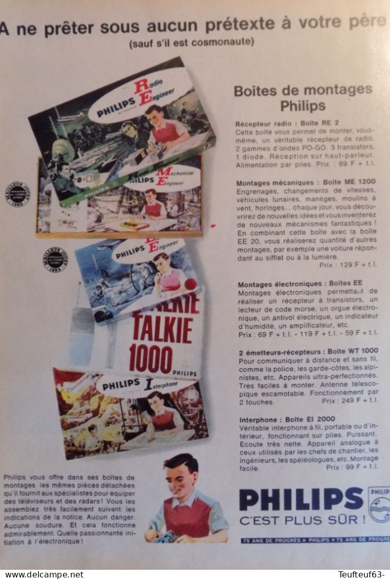Publicité De Presse ; Boites Jeu électronique Philips - Advertising