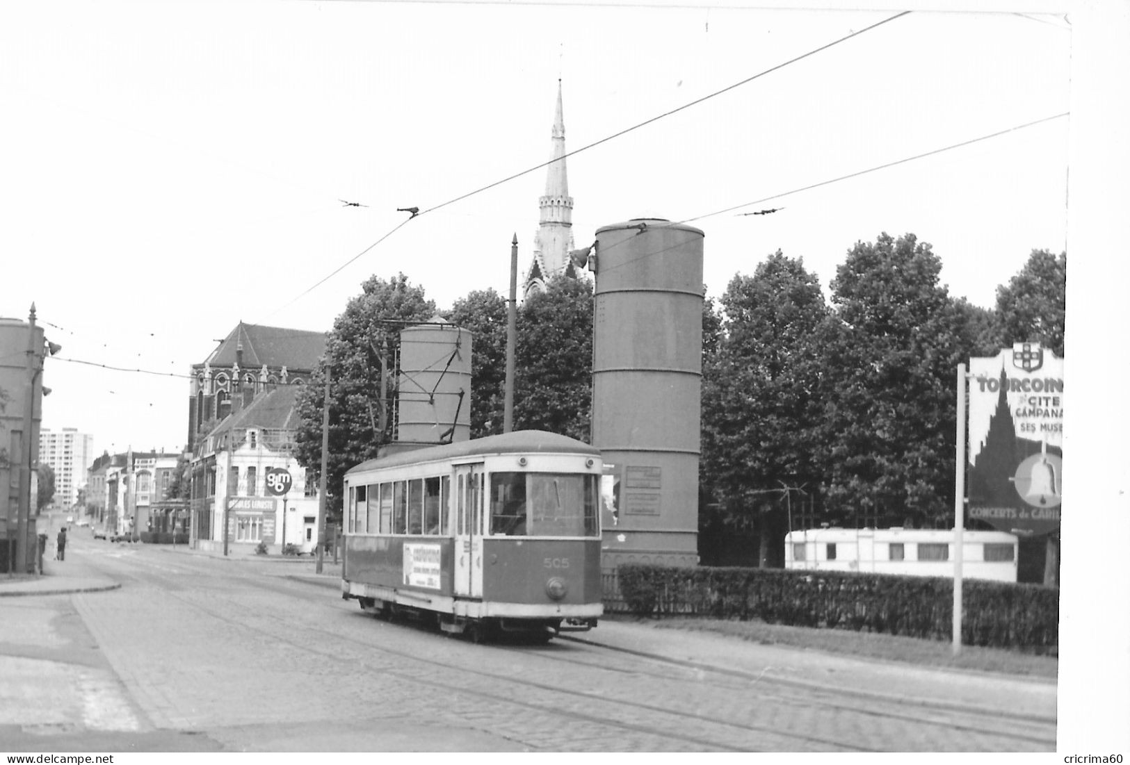 59 - TOURCOING. Tramway Motrice 505 Bayeux 25836. Datée 19/07/1975. TBE (15 X 10 Cm) - Europe