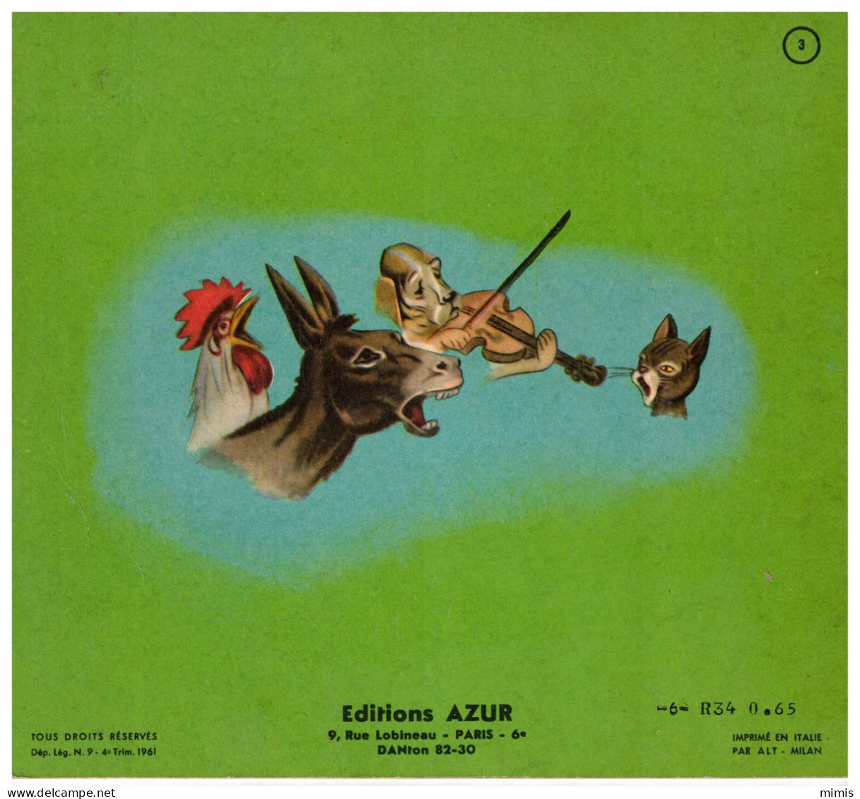 Petite Rose D'Or          Les Quatre Musiciens    N° 9   1961    Edition AZUR - Andere & Zonder Classificatie