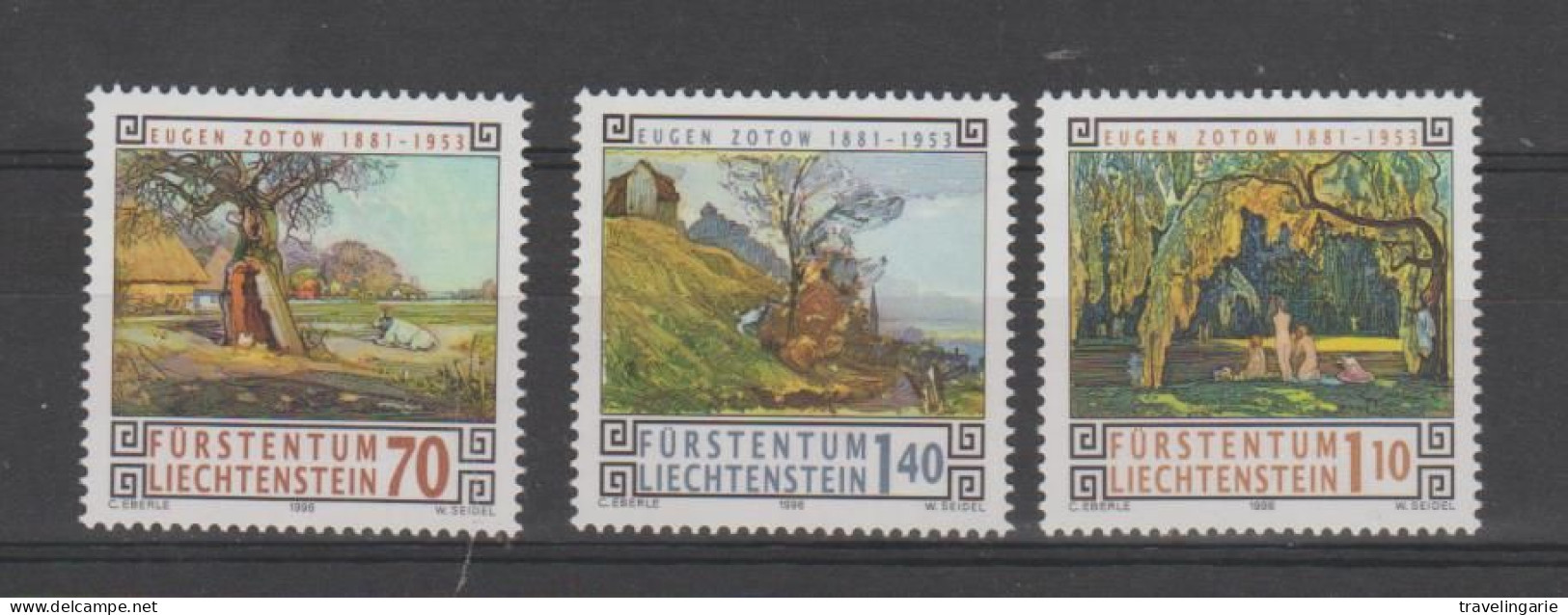 Liechtenstein 1996 Eugène Zotow - Painter ** MNH - Autres & Non Classés