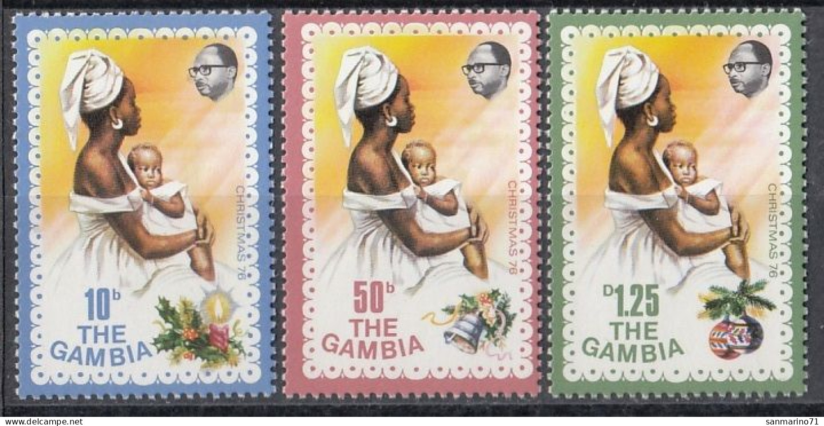 GAMBIA 329-331,unused (**) - Gambie (1965-...)