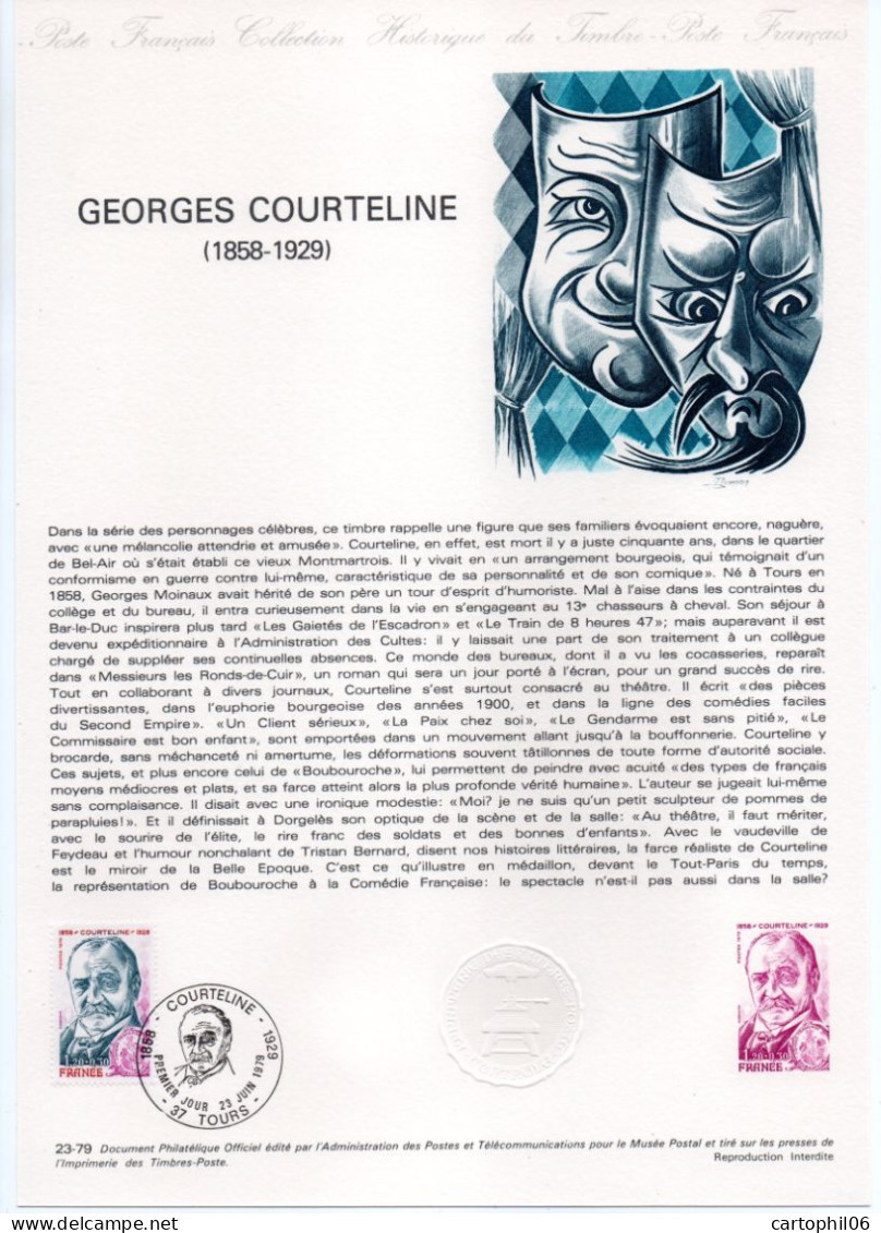 - Document Premier Jour GEORGES COURTELINE (1858-1929) - TOURS 23.6.1979 - - Theatre