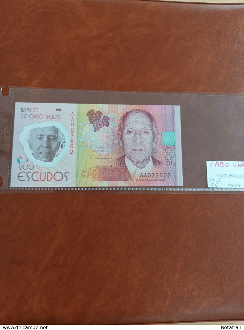 Billete 200 Escudos Polimero 2014 - Cape Verde