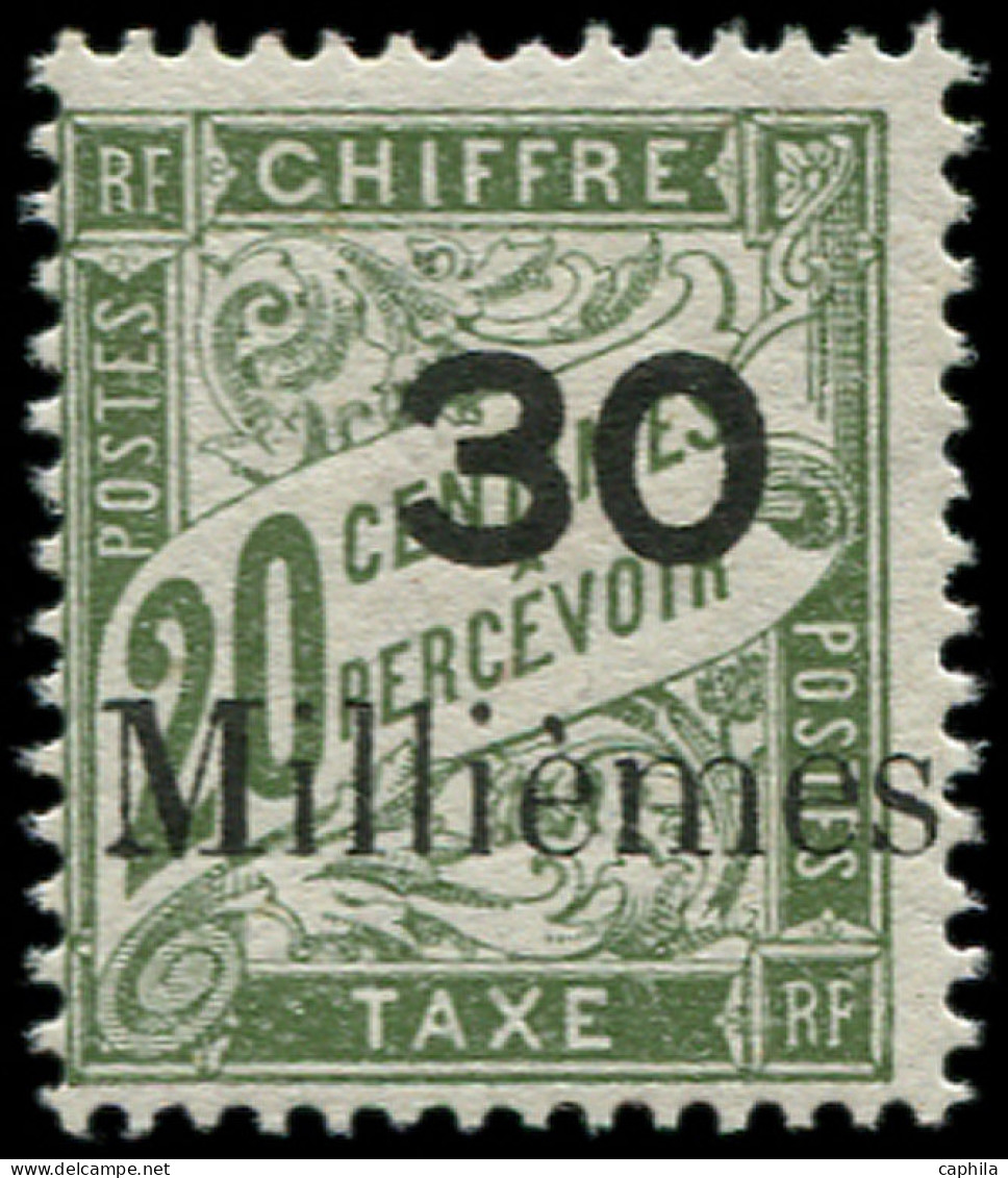 * PORT-SAID - Taxe - 3b, Papier Blanc: 30m S. 20c. Olive - Unused Stamps
