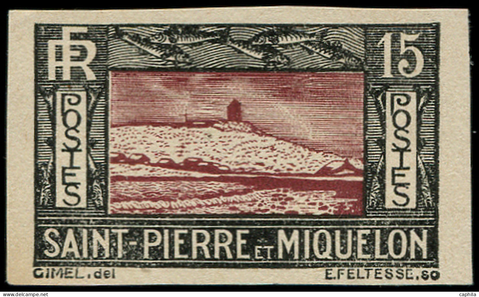 (*) SAINT PIERRE & MIQUELON - Poste - 141, Essai De Couleur: 15c. Phare - Unused Stamps