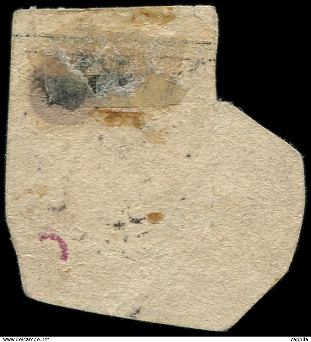 O SENEGAL - Poste - 7a, "Sénégal" En Rouge, Signé Calves, Sur Fragment: 1f. S. 5c. Vert - Used Stamps