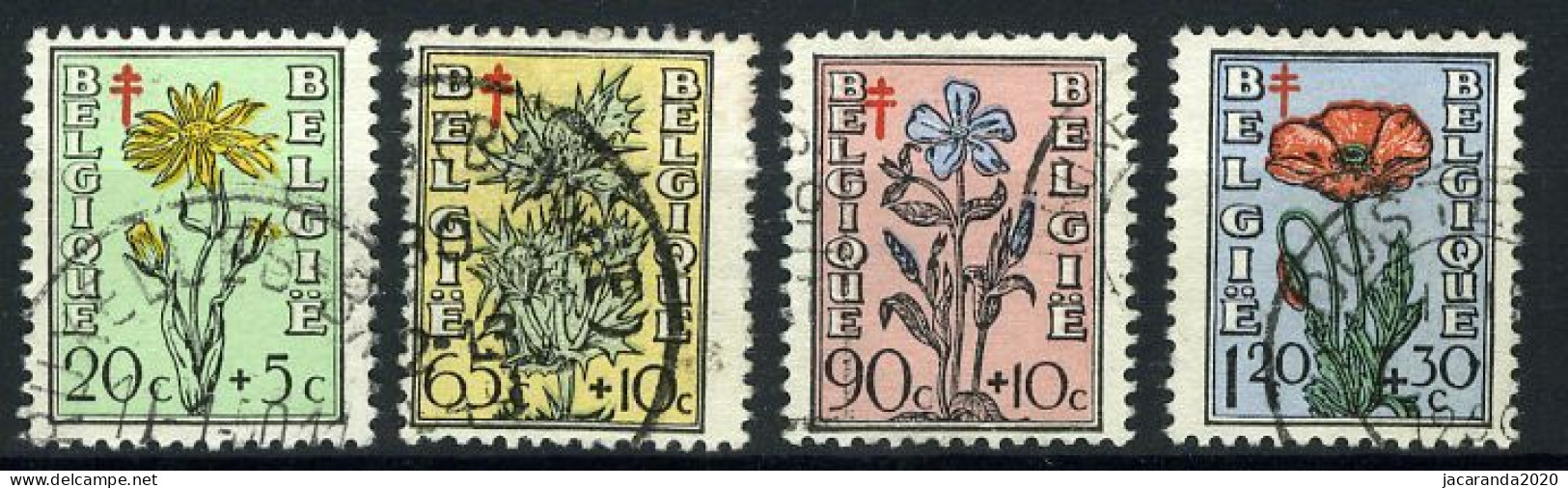 België 814/17 - Antitering - Bloemen - Portretten Van De Senaat IV - Gestempeld - Oblitéré - Used - Oblitérés