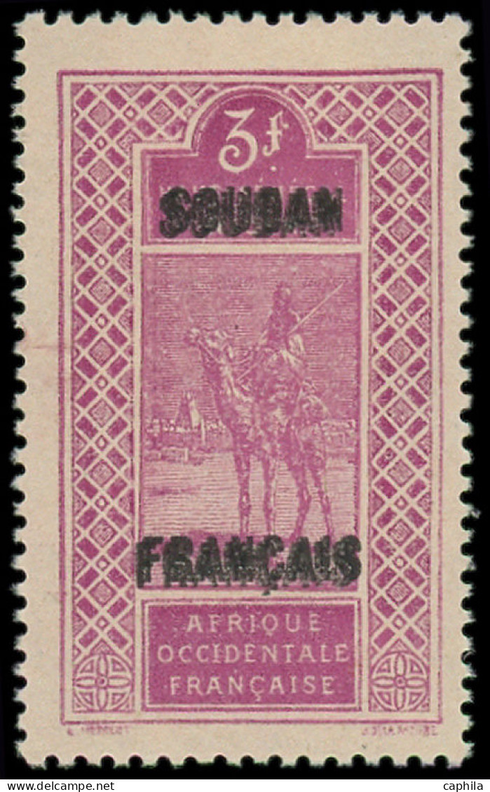 * SOUDAN FRANCAIS - Poste - 59a, Double Surcharge: 3f. Lilas-rose - Sudan (1954-...)