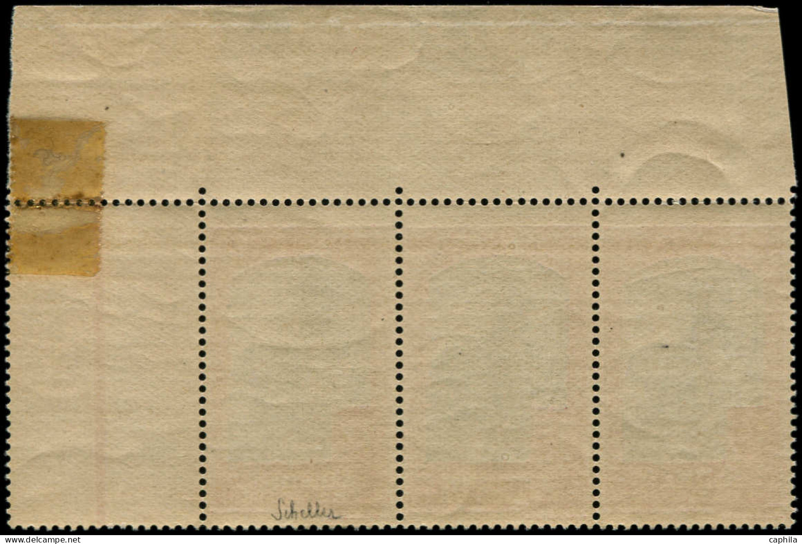 ** SOUDAN FRANCAIS - Poste - 60, Bande De 3, Centre Imprimé Tête-bêche Sur Bdf, Signé Scheller: 1c. Laitière - Unused Stamps