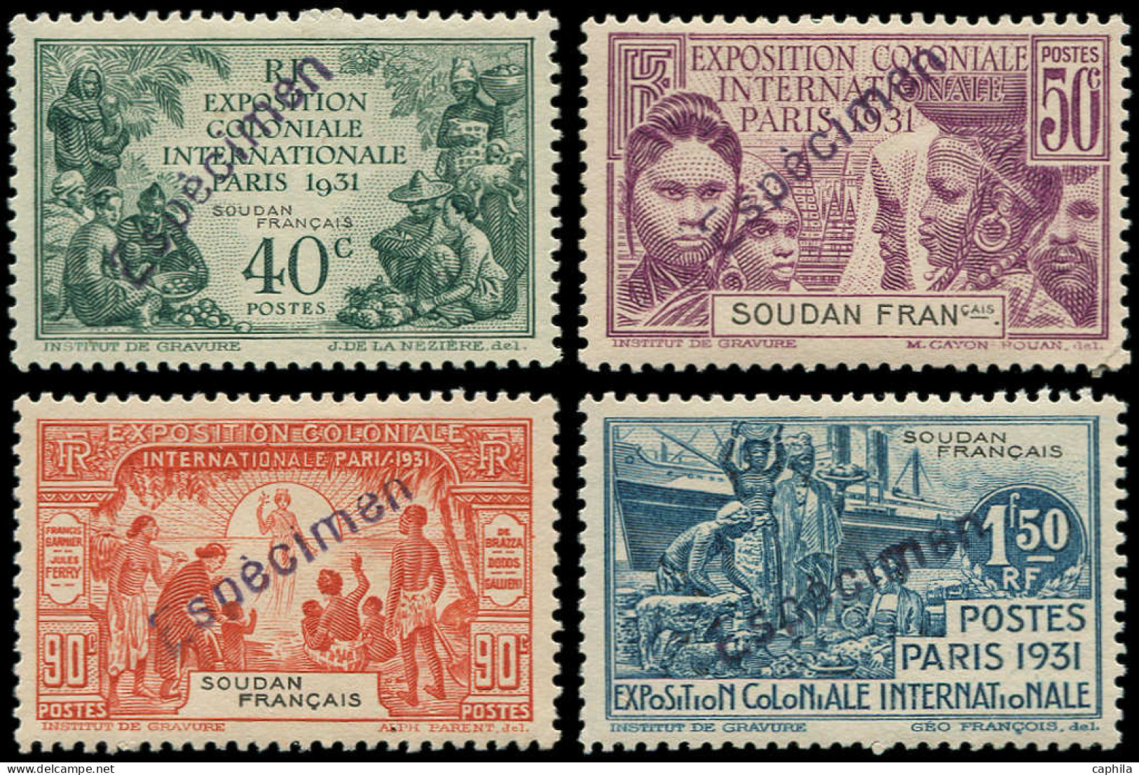 * SOUDAN FRANCAIS - Poste - 89/92, Surchargés "Espècimen": Expo De 1931 - Ongebruikt