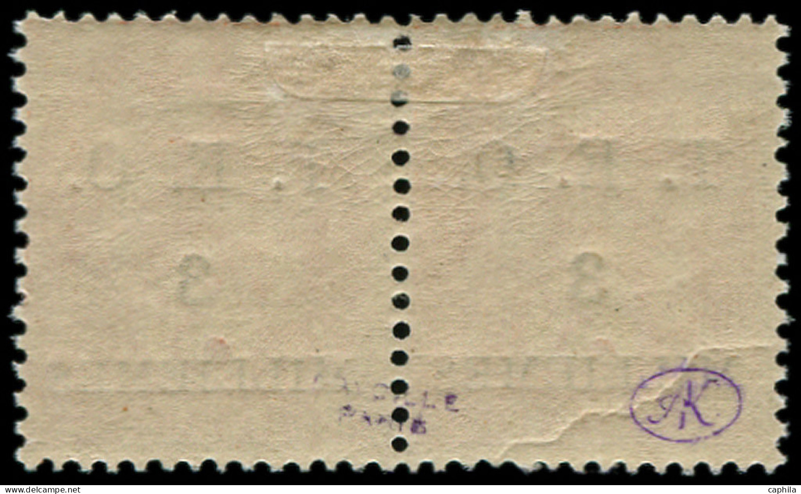 * SYRIE - Poste - 13a, Paire Dont 1 Exemplaire "s" Renversé: 3m S. 3c. Orange - Unused Stamps