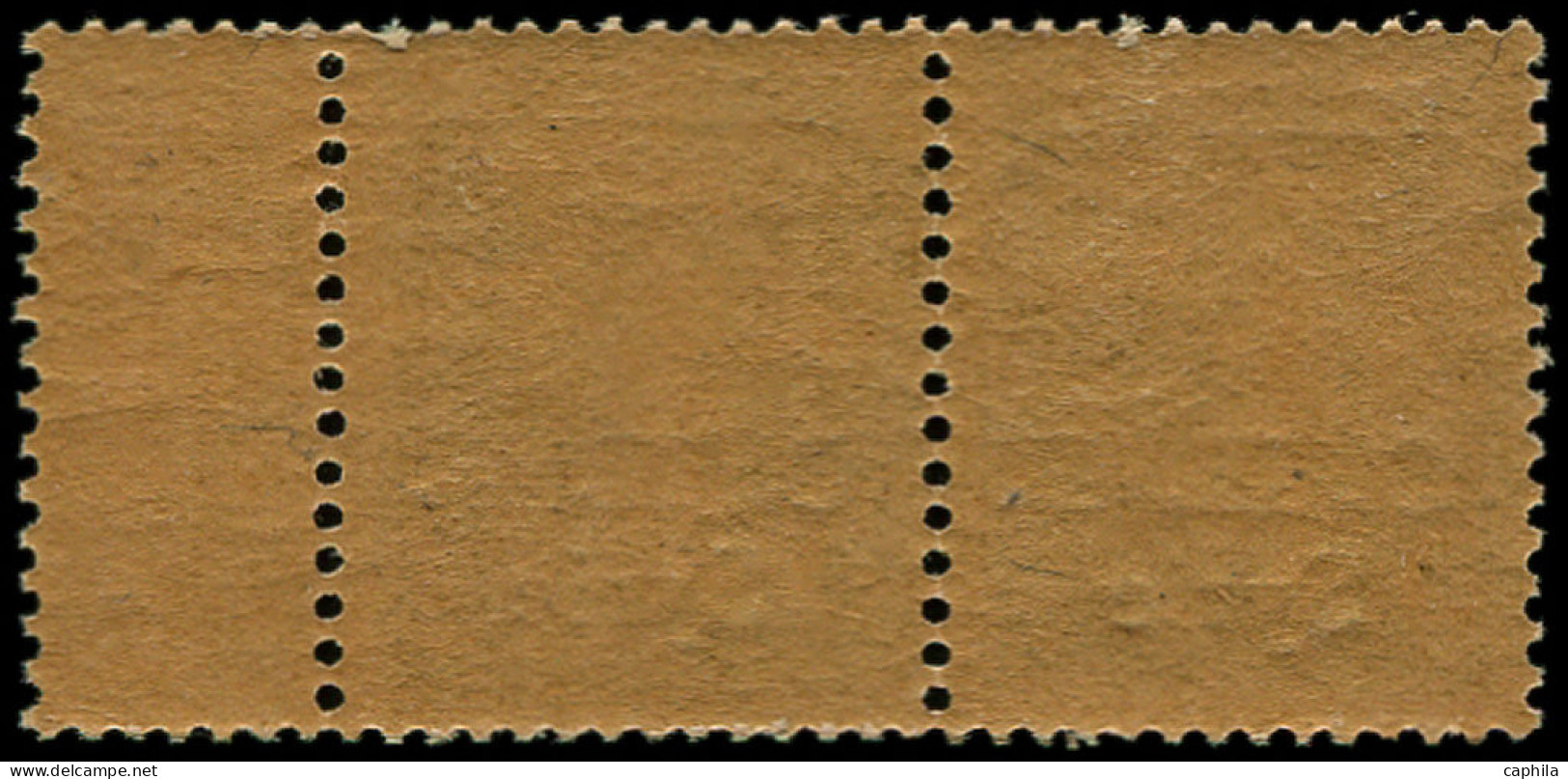 ** SYRIE - Poste - 35, Bande De 4 Surcharge à Cheval, "Piastre" En Haut, Bdf: 1p. S. 5c. Vert Semeuse - Unused Stamps