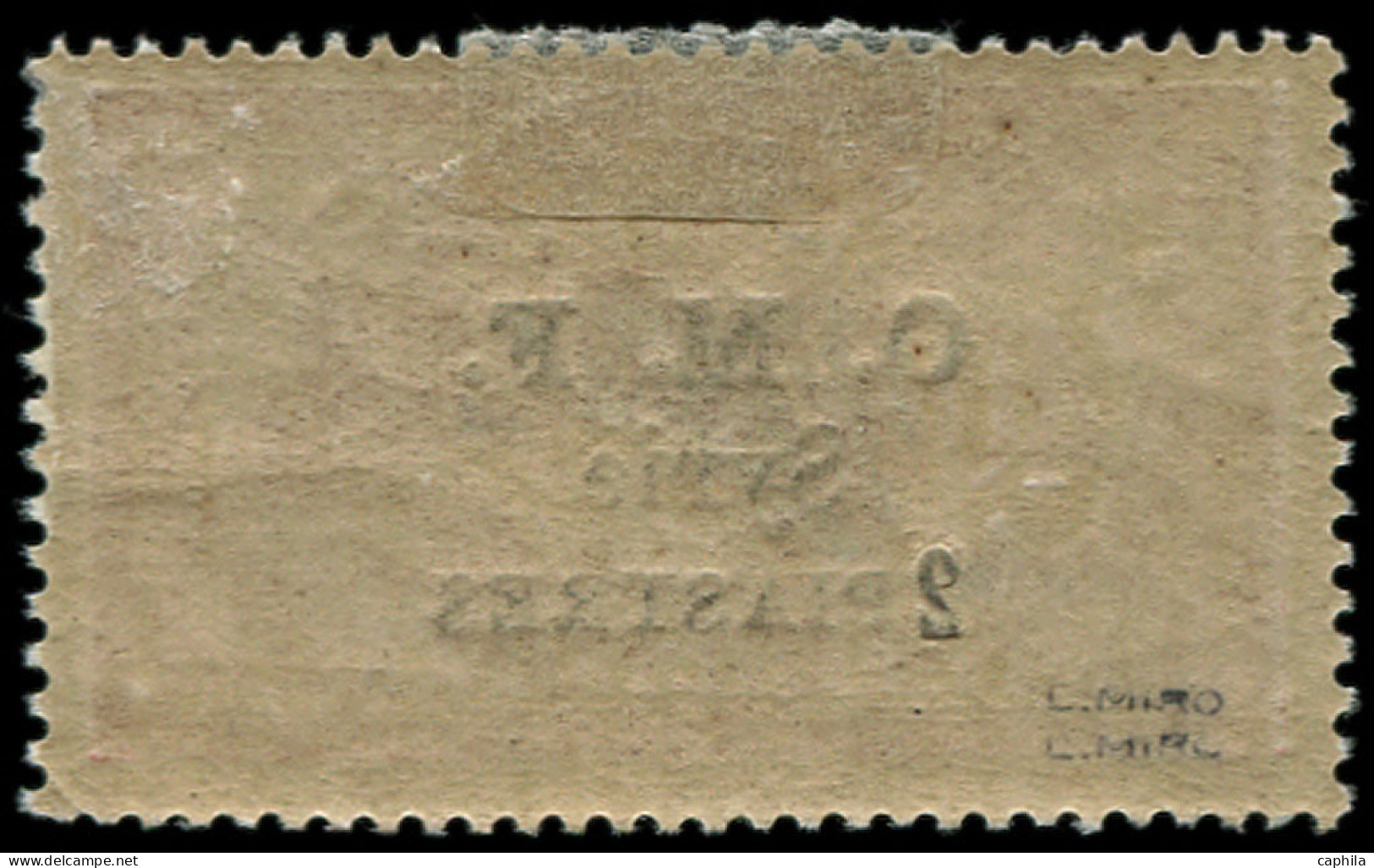 * SYRIE - Poste - 68, Essai De Surcharge Sur Le "2", Signé Miro: 2p. S. 40c. Merson - Unused Stamps