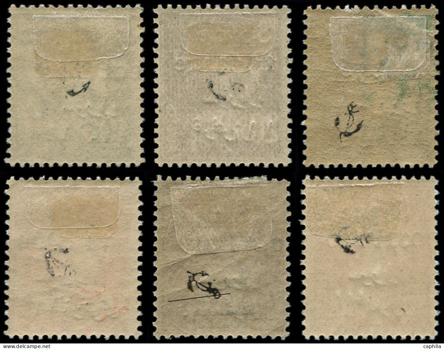 * SYRIE - Poste - 126b/130c + 132c, Tous "double" Surcharge - Unused Stamps