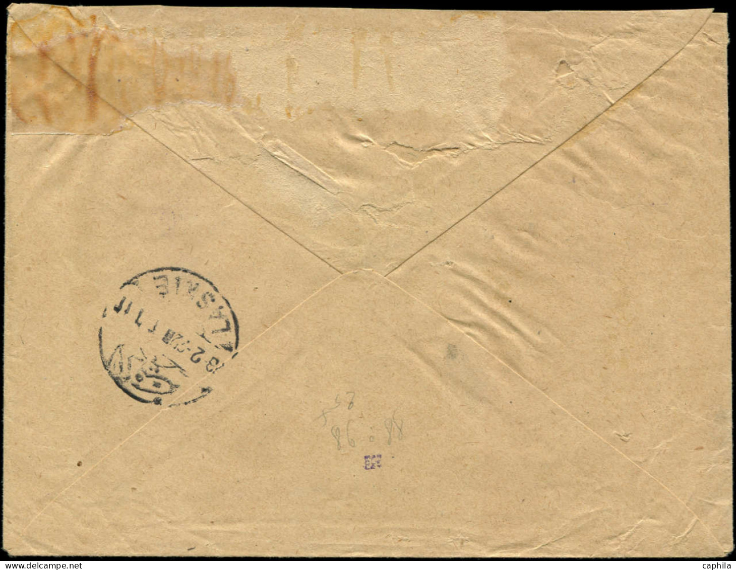 LET SYRIE - Poste Aérienne - 7/9, Dont 7 (x3) Sur Lettre Du 16/2/1922 - Poste Aérienne