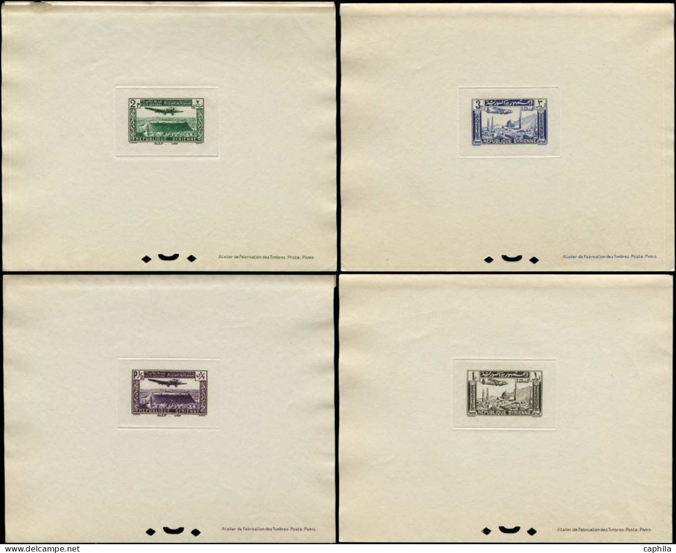 EPL SYRIE - Poste Aérienne - 78/85, 8 épreuves De Luxe - Airmail