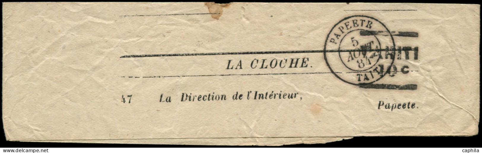 O TAHITI - Poste - 5A (A), Bande "la Cloche" 5/08/84: 10c. Noir - Used Stamps