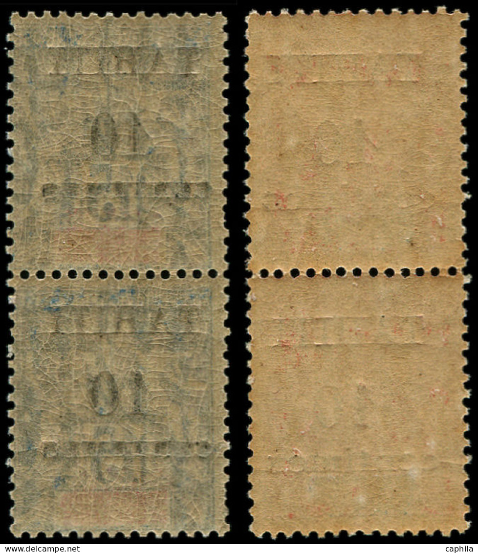 ** TAHITI - Poste - 32Ad/33Ad, En Paires, Type I/II Se Tenant - Unused Stamps