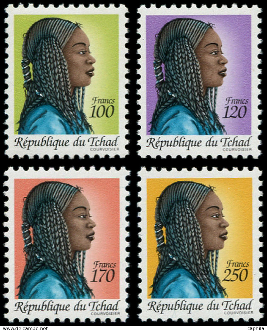 ** TCHAD - Poste - 519A/D, Complet 4 Valeurs (Michel 1192/1195) - Unused Stamps