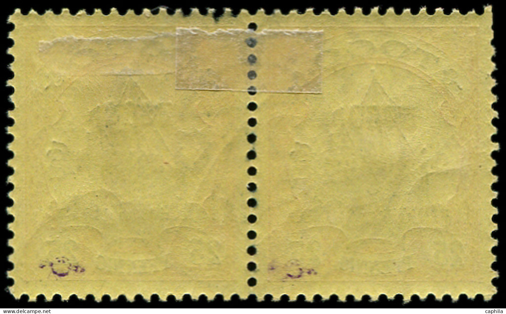 O TOGO - Poste - 26a, En Paire, 1 Exemplaire "0" étroit, Signé, Avec Gomme: 25pf. - Usati
