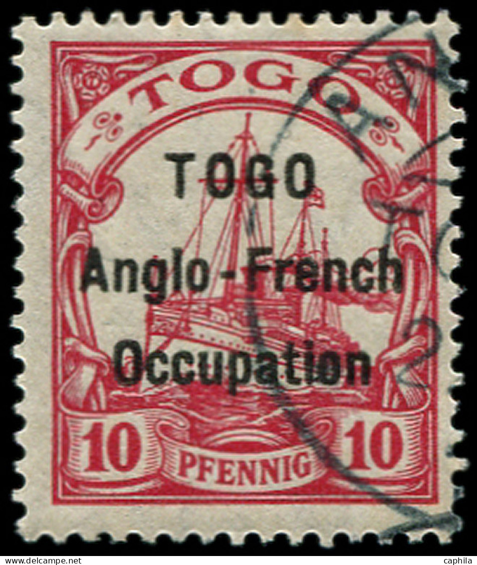 O TOGO - Poste - 34, Espace 3mm, Avec Gomme: 10pf. Rouge - Used Stamps