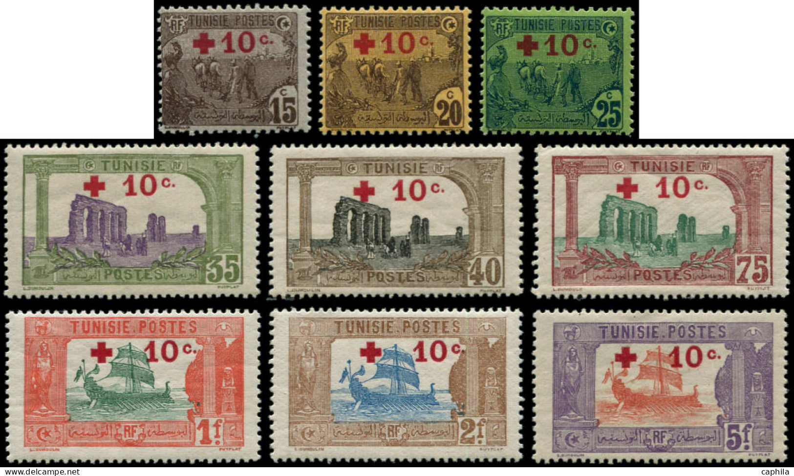 * TUNISIE - Poste - 50/58, Complet, 9 Valeurs - Unused Stamps