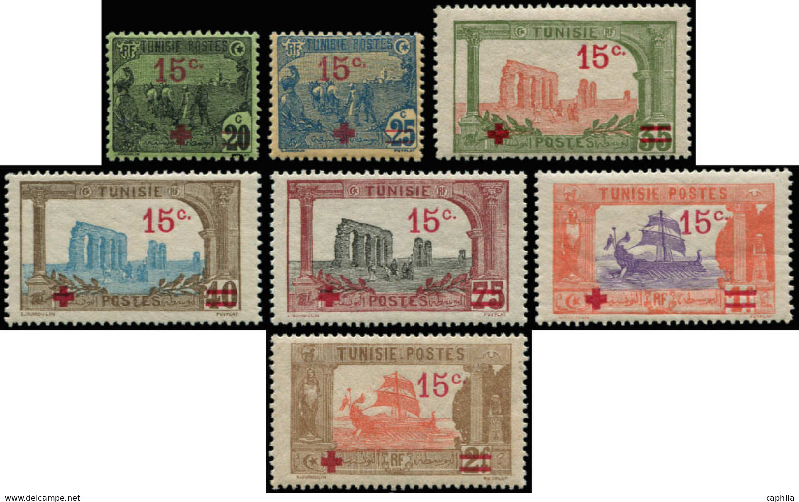 ** TUNISIE - Poste - 59/65, 7 Valeurs - Unused Stamps