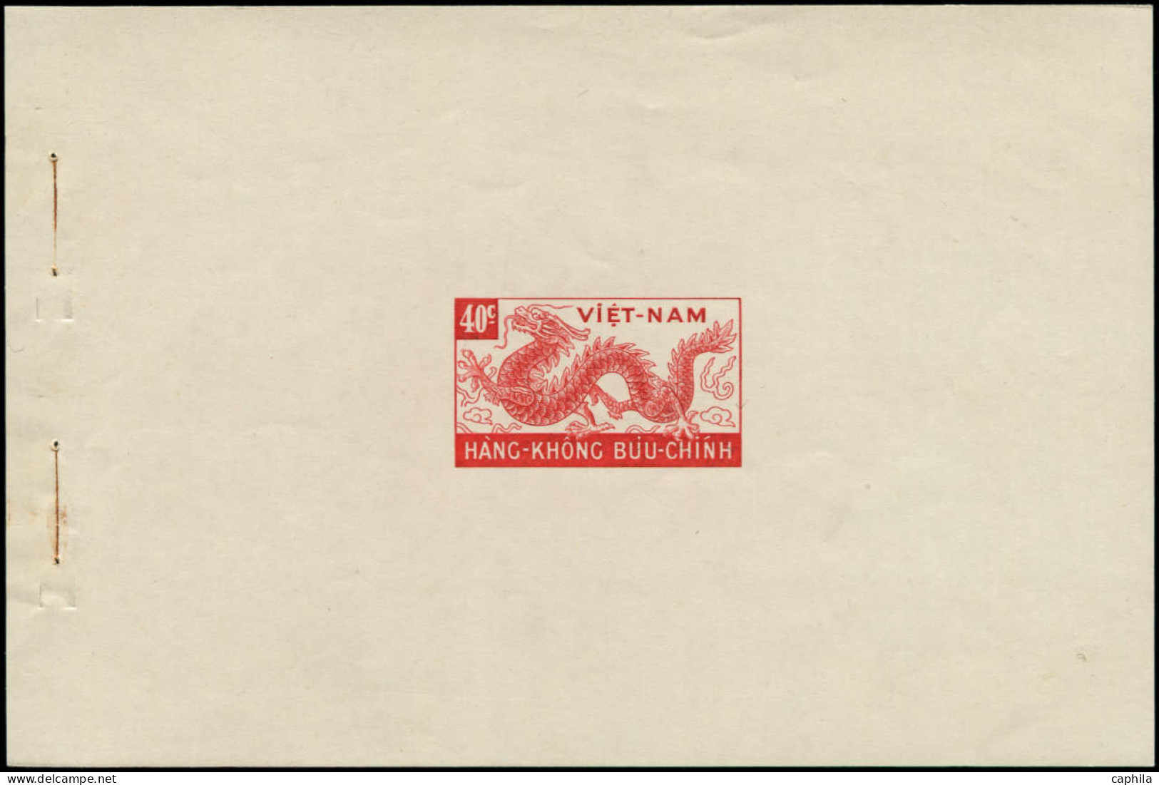 (*) VIETNAM - Blocs Feuillets - Michel BF 6/10, Complet 5 Valeurs (avec Trous D'agrafes): Dragon - Vietnam