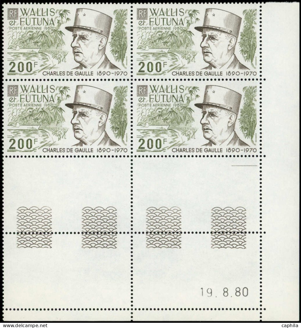 ** WALLIS & FUTUNA - Poste Aérienne - 106, Bloc De 4 Cd 19/8/80: Général De Gaulle - Unused Stamps
