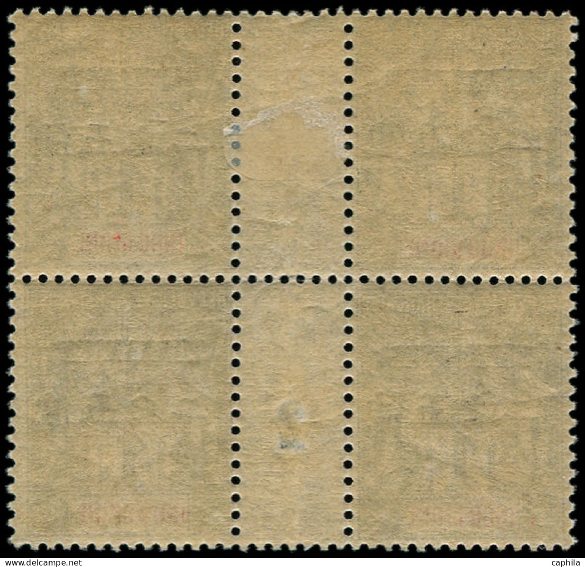 ** YUNNANFOU - Poste - 1, Bloc De 4 Millésime "2": 1c. Noir S. Azuré - Unused Stamps