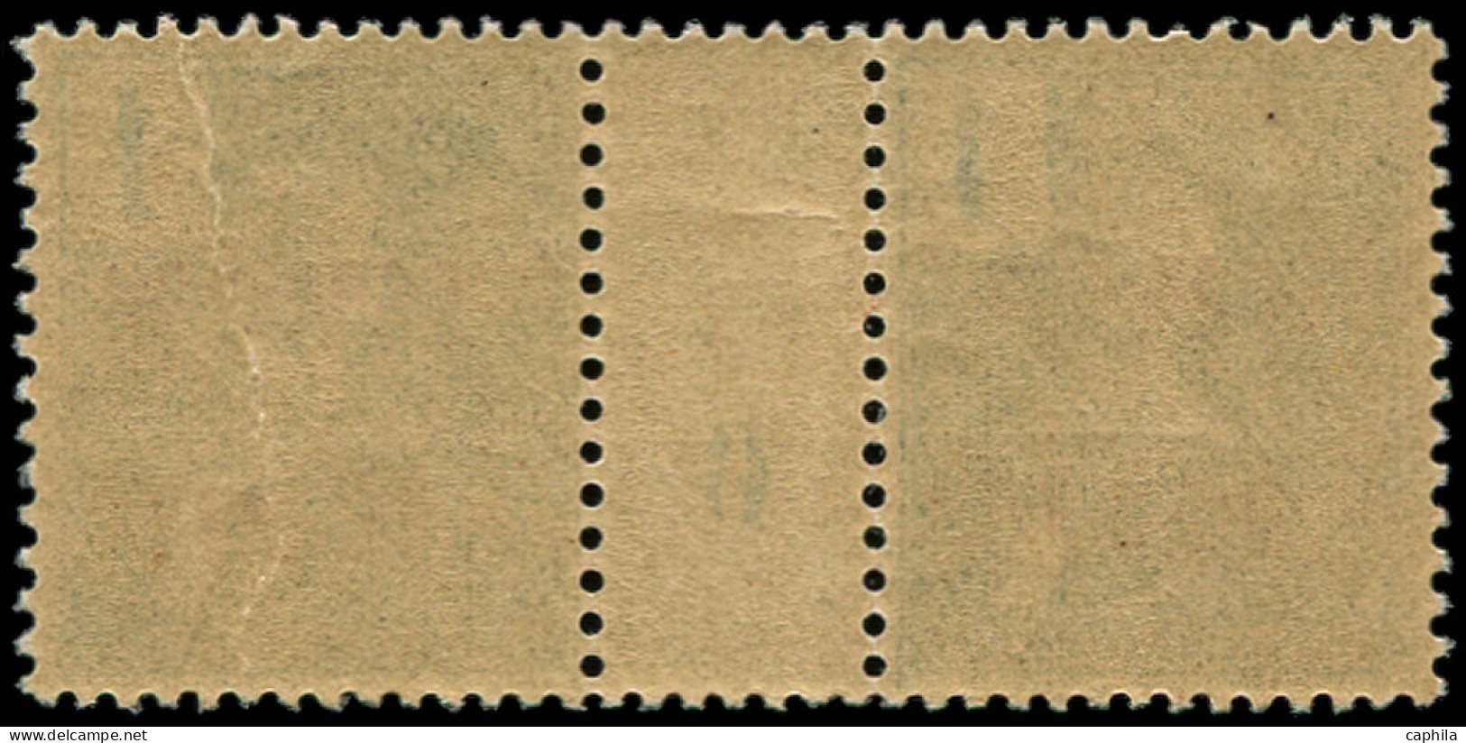 ** YUNNANFOU - Poste - 16, Paire Millésime "6", Pli De Gomme Naturel: 1c. Vert-olive Foncé - Unused Stamps