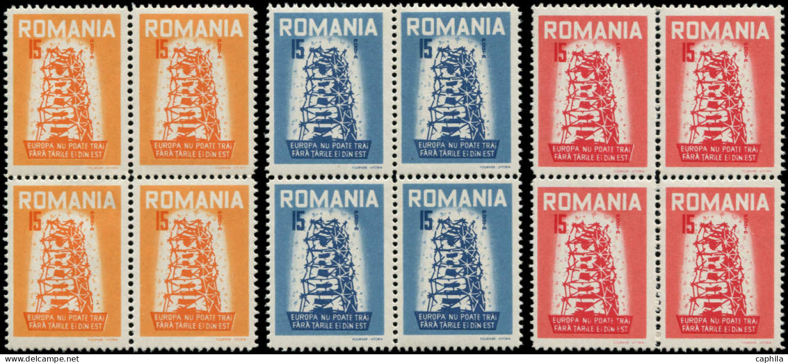 ** EUROPA SERIES - Poste - Roumanie Europa Maury 1/3, Blocs De 4, Complet - Autres - Asie