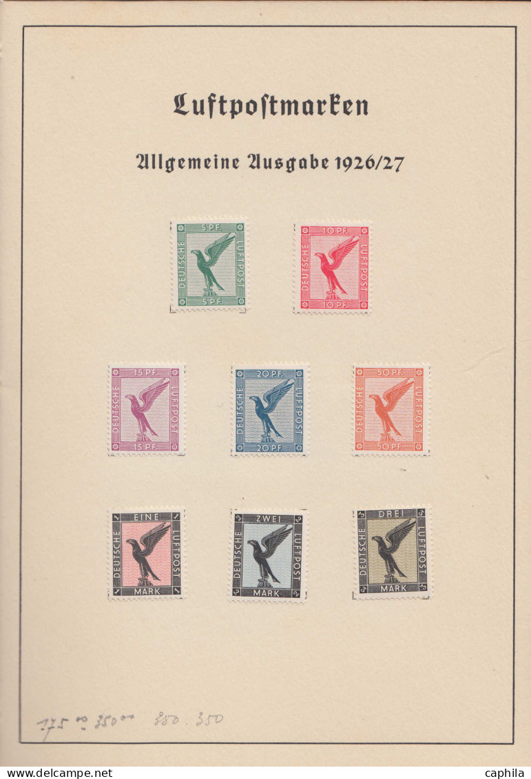 * ALLEMAGNE EMPIRE - Poste - Livret officiel du Congrès de Madrid 1932, contenant les timbres de la période dont Zeppeli