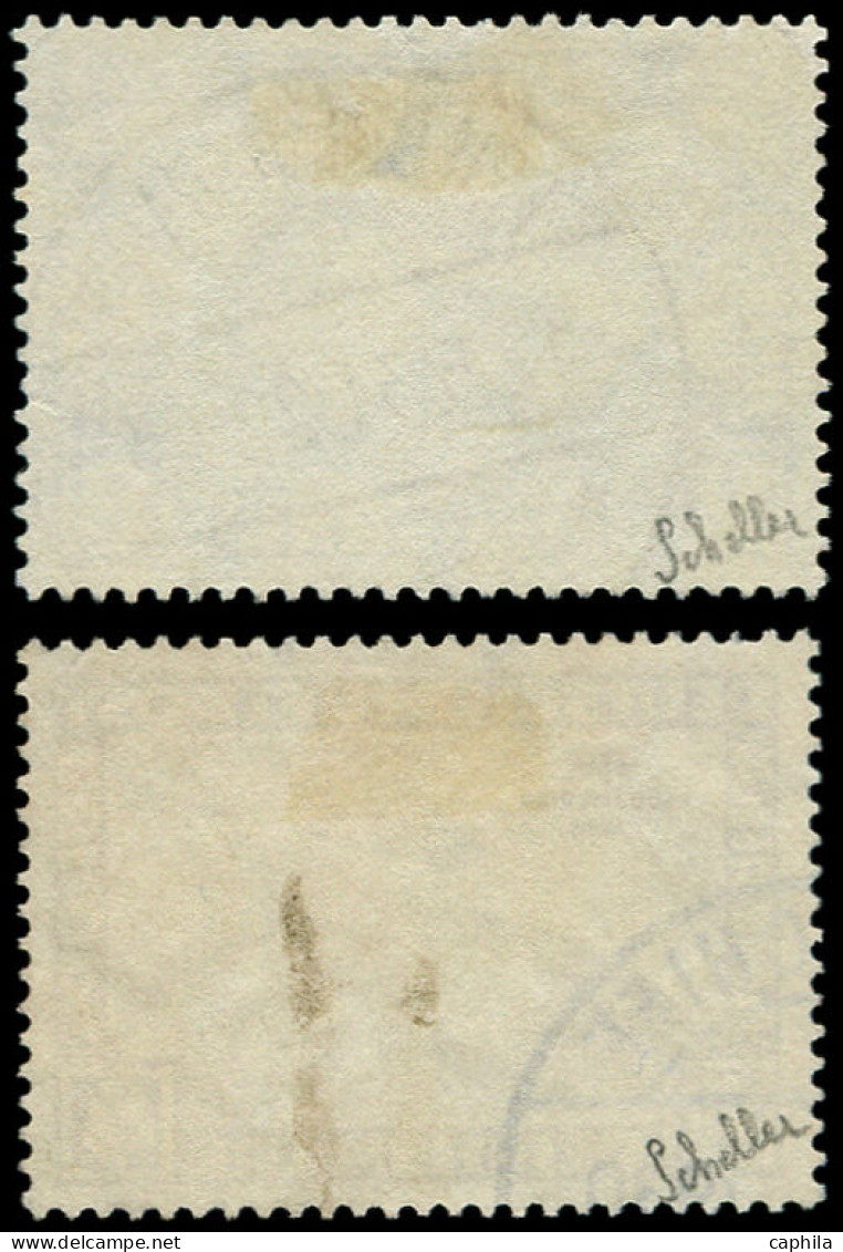 O ALLEMAGNE EMPIRE - Poste Aérienne - 38/39, Signés Scheller: Südamerikafahrt - Airmail & Zeppelin