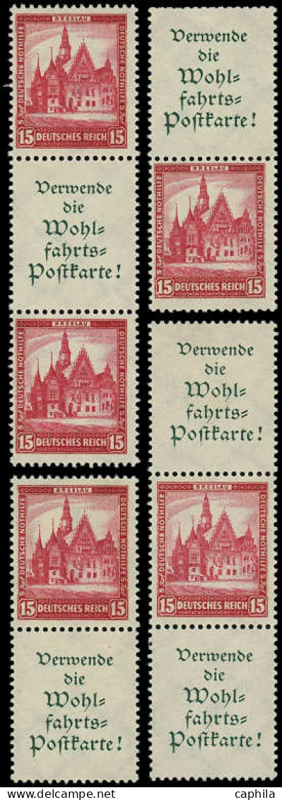 * ALLEMAGNE EMPIRE - Timbres De Carnets - Michel S 96/99, Complet, 4 Combinaisons: Nothilfe 1931 - Other & Unclassified