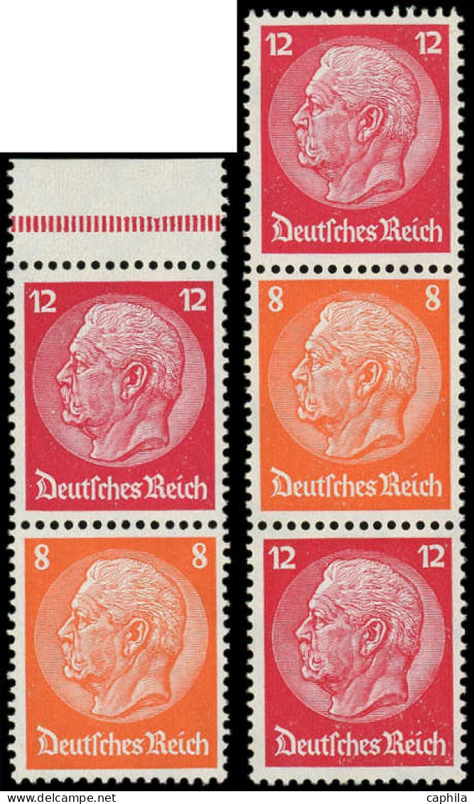 ** ALLEMAGNE EMPIRE - Timbres De Carnets - Michel S 110/11: Hindenburg - Other & Unclassified