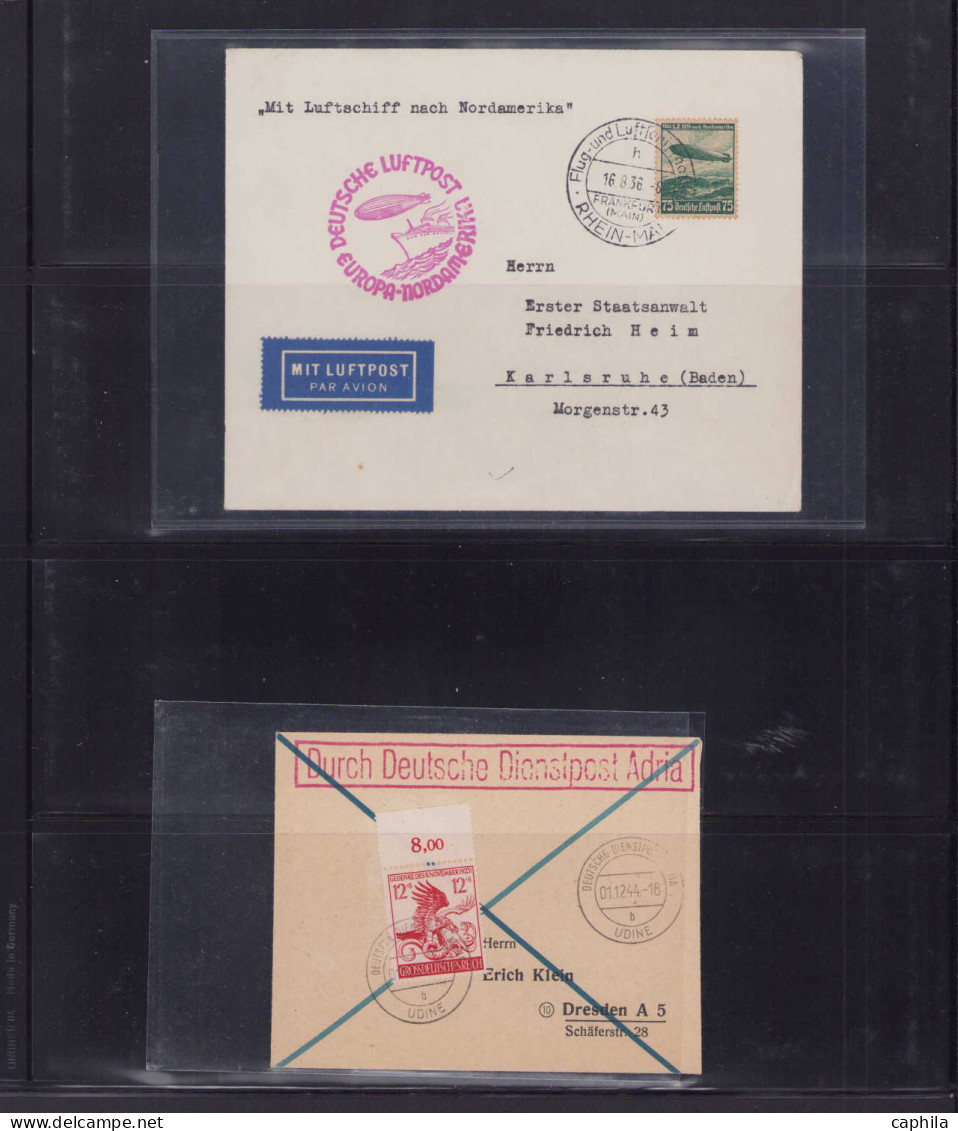 LET ALLEMAGNE EMPIRE - Lots & Collections - Collection De 80 Lettres Ou Cp, Dont Zeppelins Et Occupation, à étudier - Other & Unclassified