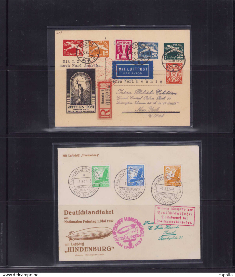 LET ALLEMAGNE EMPIRE - Lots & Collections - Collection De 80 Lettres Ou Cp, Dont Zeppelins Et Occupation, à étudier - Sonstige & Ohne Zuordnung