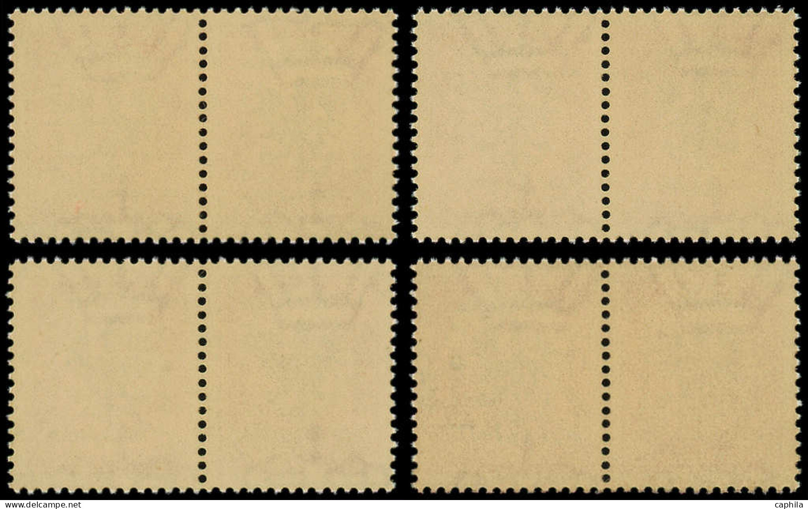 ** ALLEMAGNE 39/45 - LAIBACH - Poste - Michel 9 I/IV, Les 4 Variétés Toutes En Paires: 75c. Rose - Occupation 1938-45