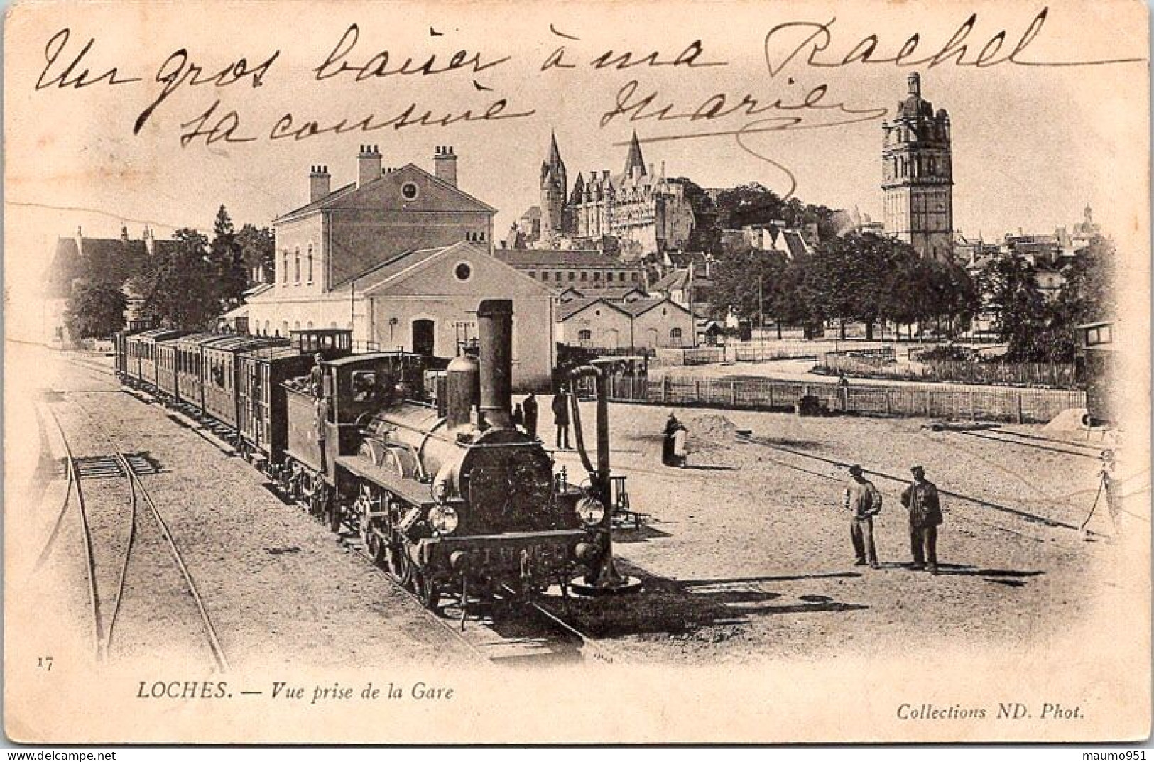 37  LOCHES - VUE PRISE DE LA GARE - Autres & Non Classés