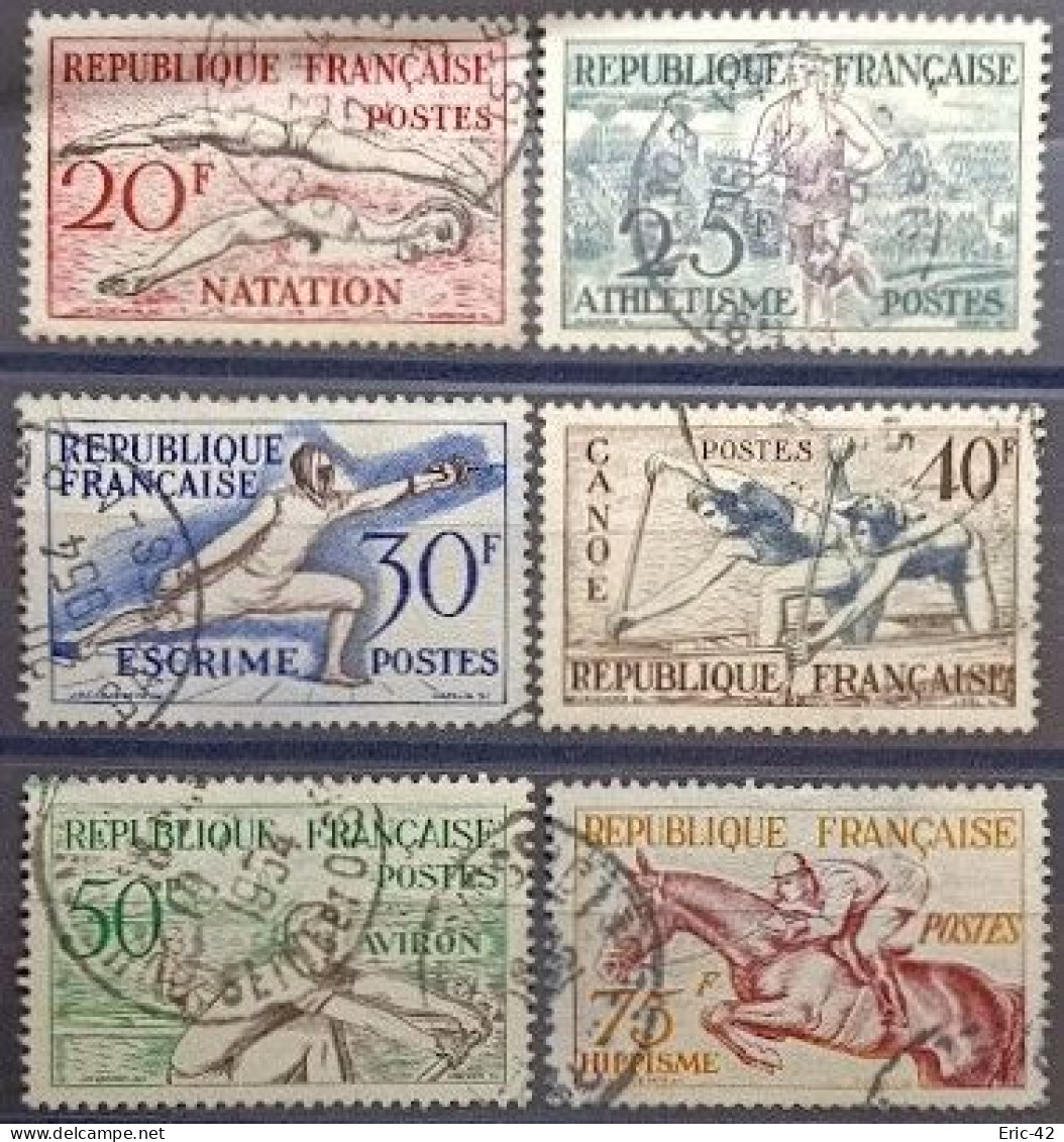 FRANCE N°960 à 965 Jeux Olympiques D’Helsinki. (USED) - Gebraucht