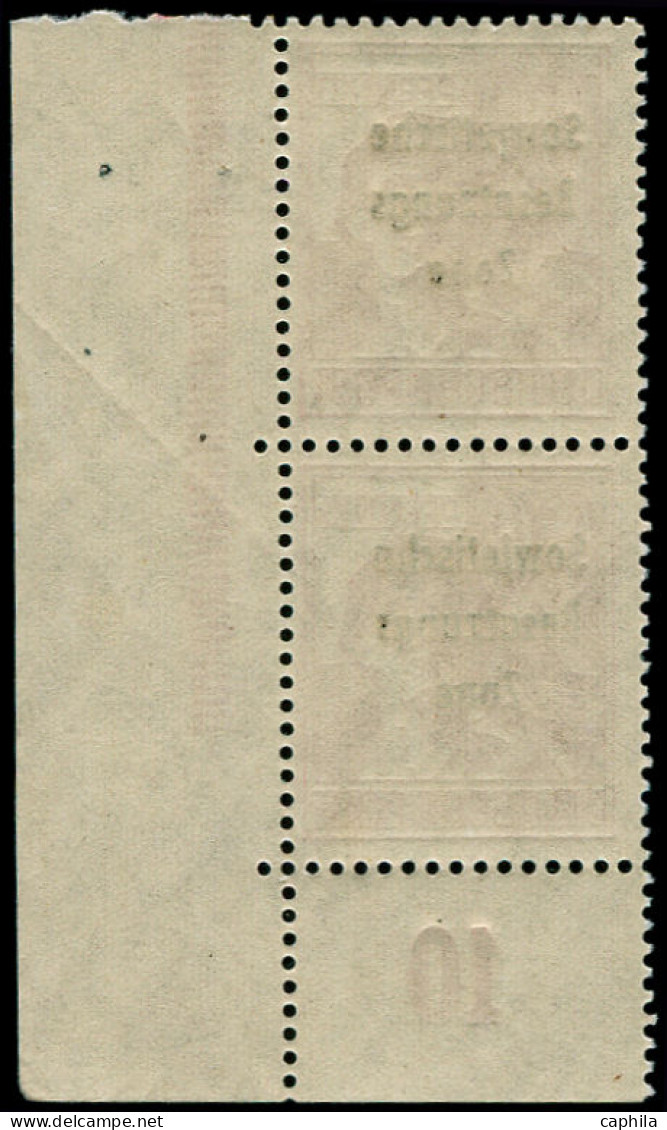 ** ALLEMAGNE ZONE SOVIET OCCUPATION - Poste - 21, Brun Rouge Clair, 60pf, Paire Verticale Cdf (Michel 195) - Other & Unclassified