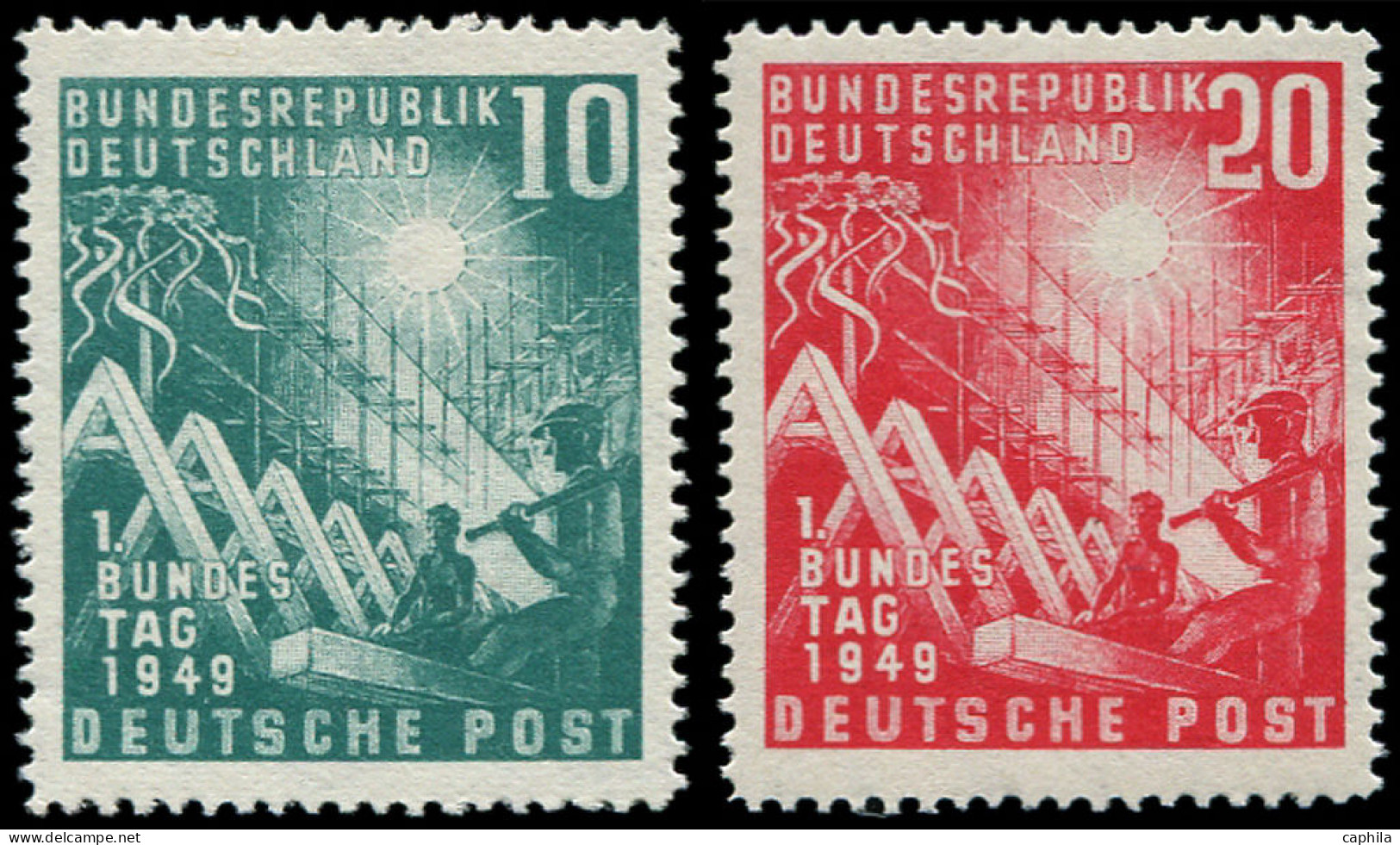 ** ALLEMAGNE BUNDESPOST - Poste - 1/2, Ouverture Du Parlement - Unused Stamps