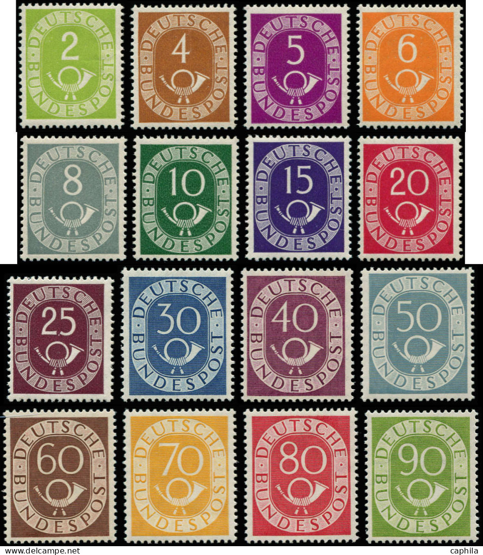 ** ALLEMAGNE BUNDESPOST - Poste - 9/24, Complet - Unused Stamps